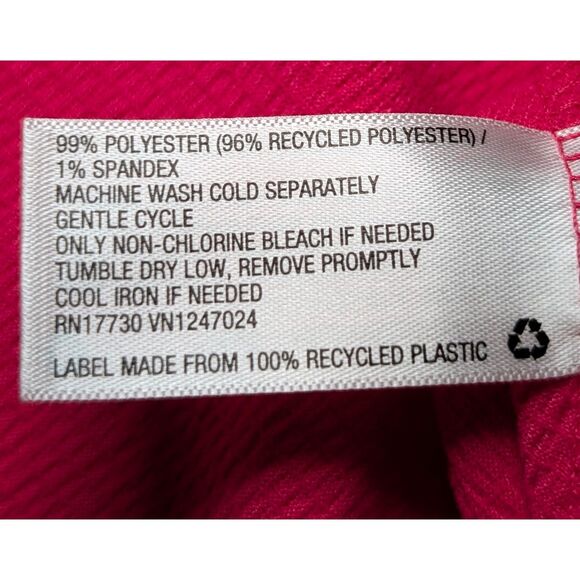 Ava & Viv Tie Front Blouse 3X Plus Size Hot Pink Puff Sleeve Barbiecore Top - Picture 6 of 6